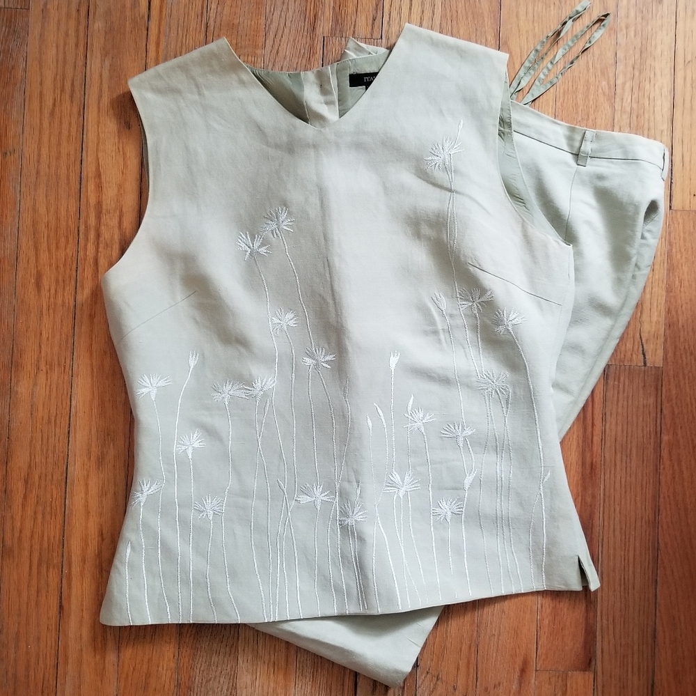 Vintage silk pant suit